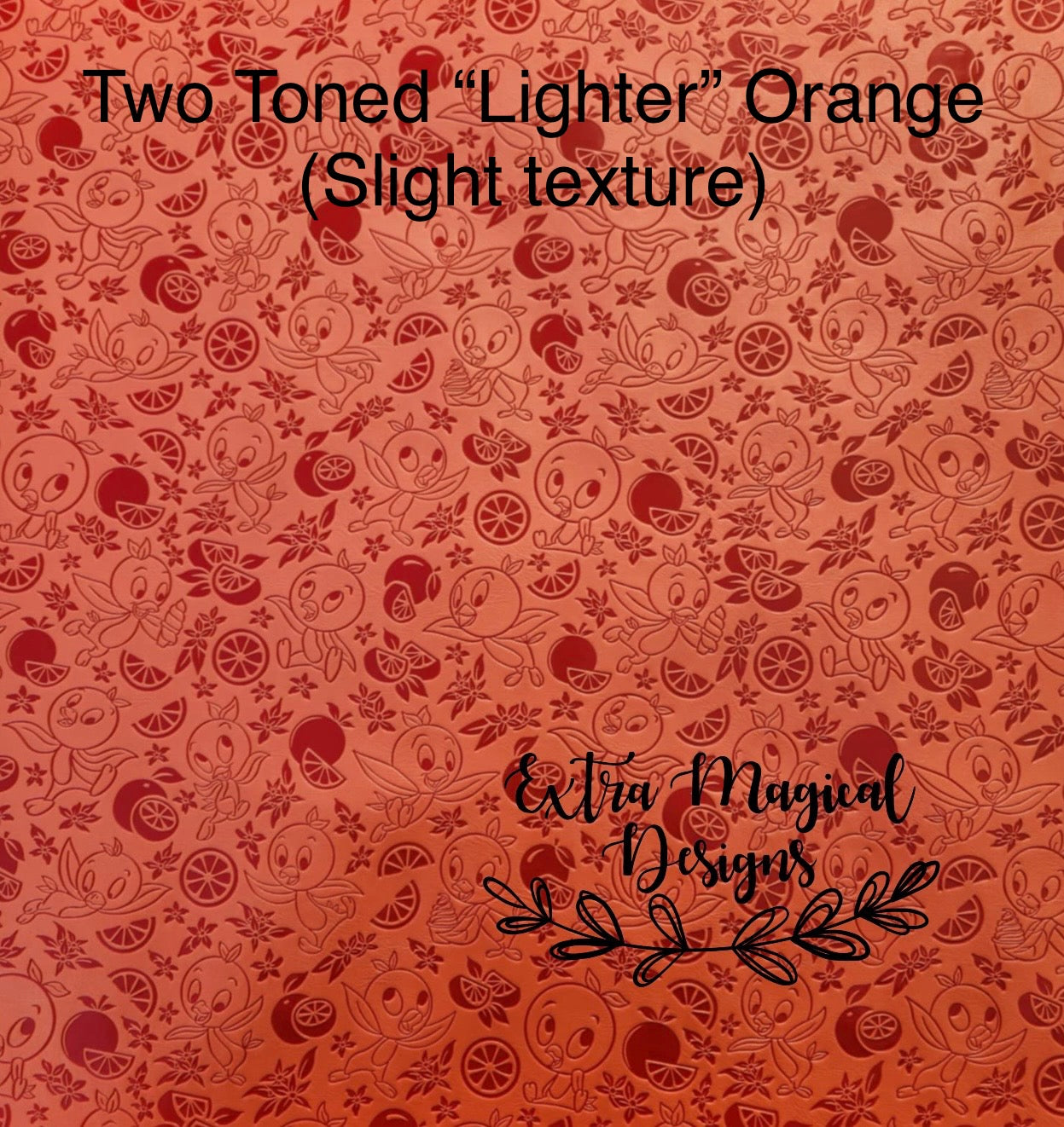 Orange Bird Embossed Vinyl 18 inch Rolls J