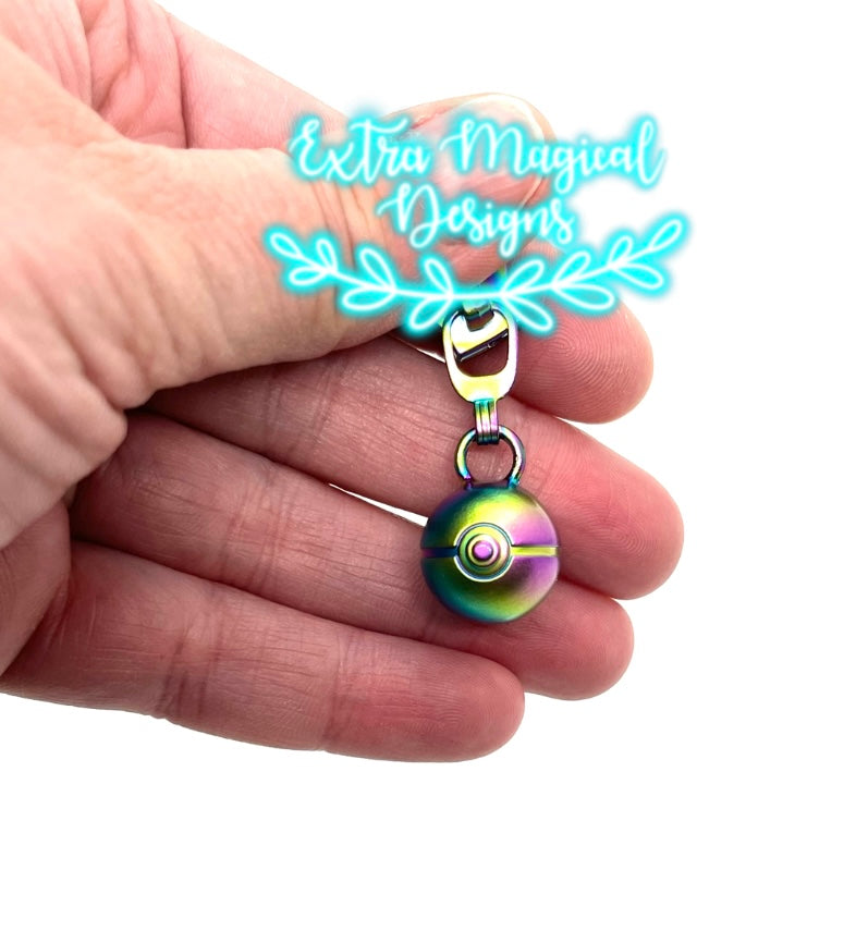 Gotta Catch Em All 3D Ball Zipper Pull - #5