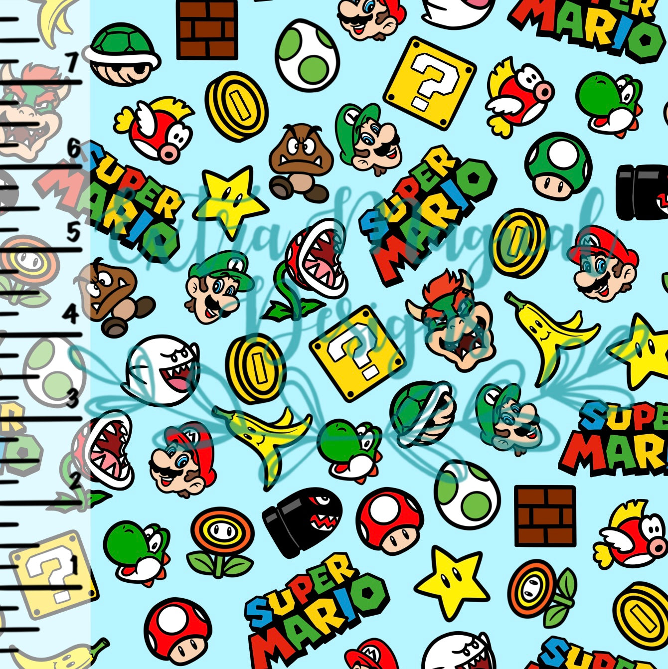 Pre-Order Super Bros Colored Emboss Design Print