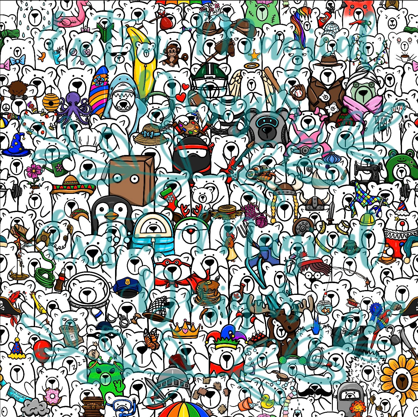Pre-Order Stack of Bears Print
