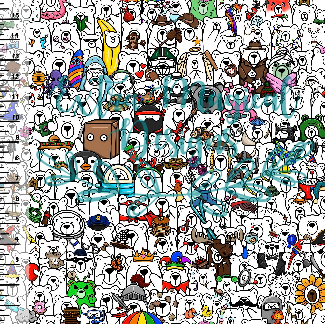 Pre-Order Stack of Bears Print