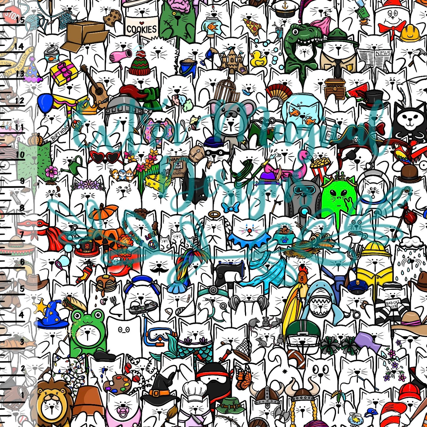 Pre-Order Stack of Cats Print