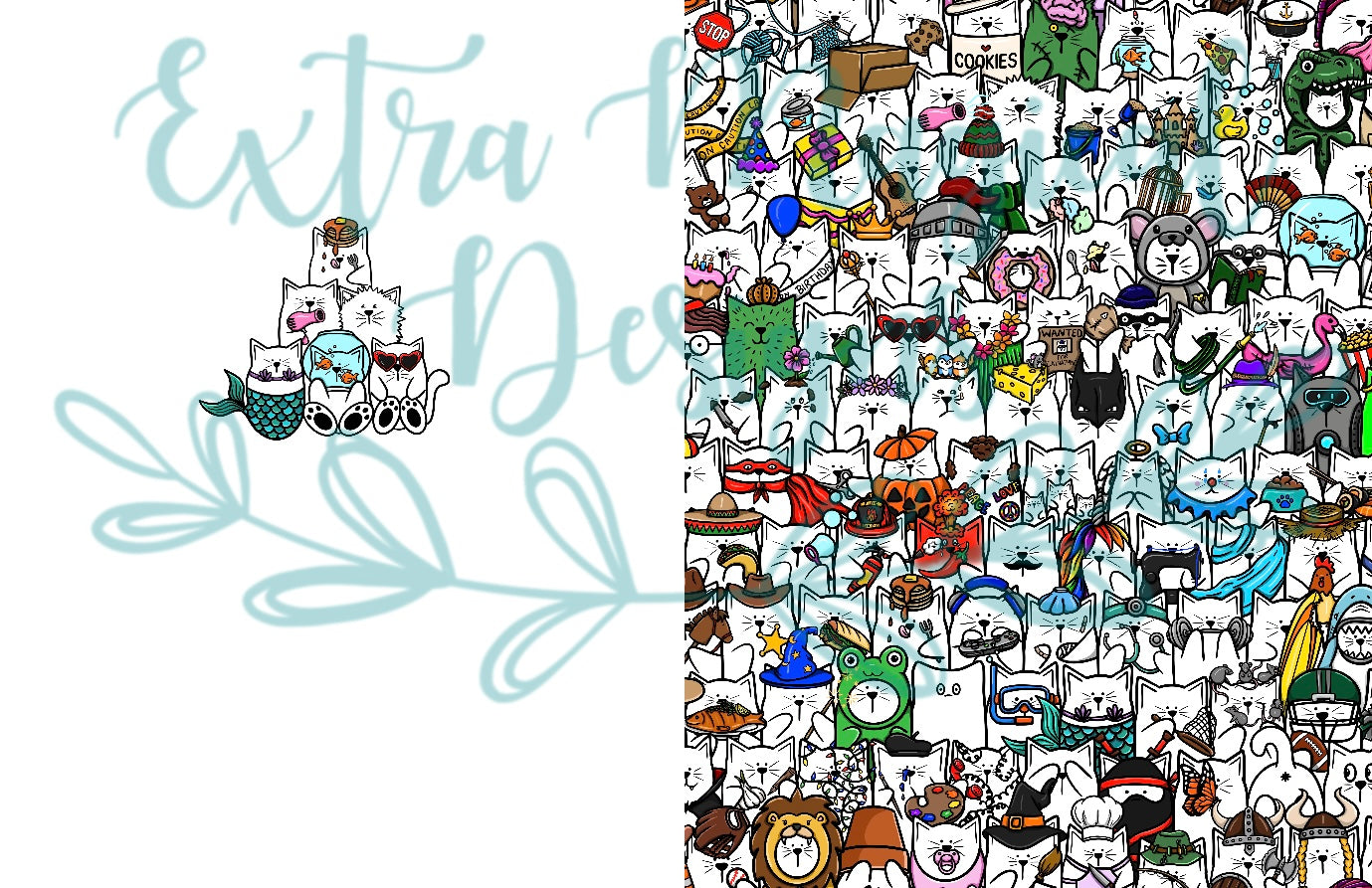 Pre-Order Stack of Cats Print