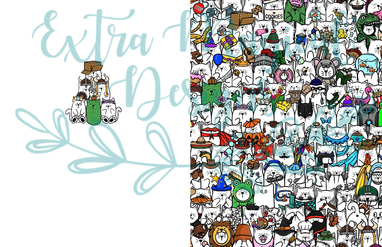 Pre-Order Stack of Cats Print