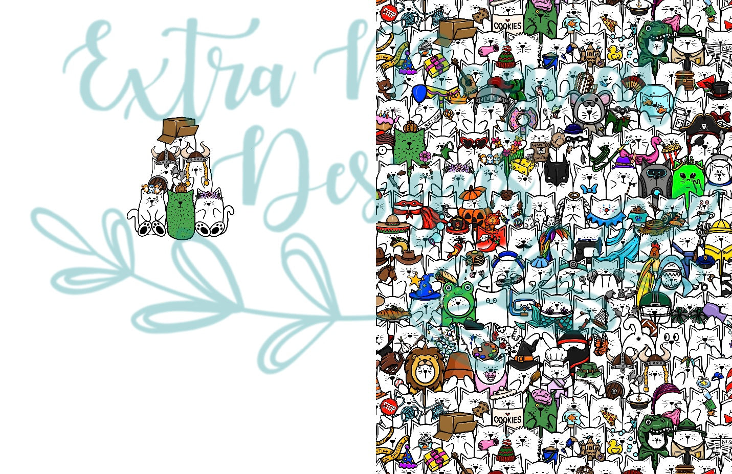 Pre-Order Stack of Cats Print