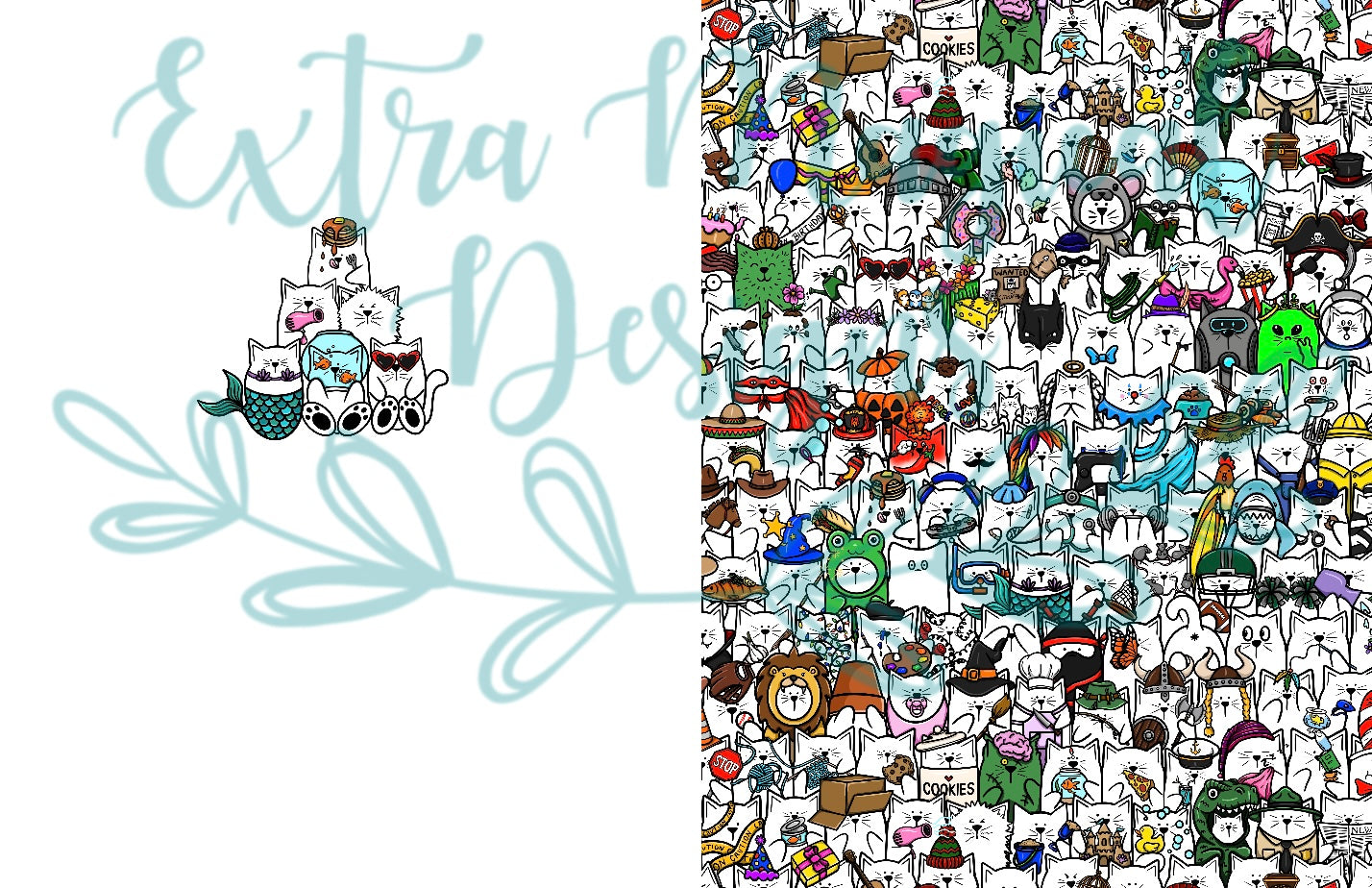 Pre-Order Stack of Cats Print
