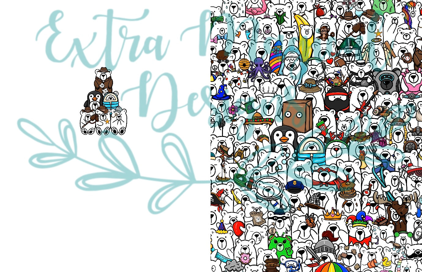 Pre-Order Stack of Bears Print