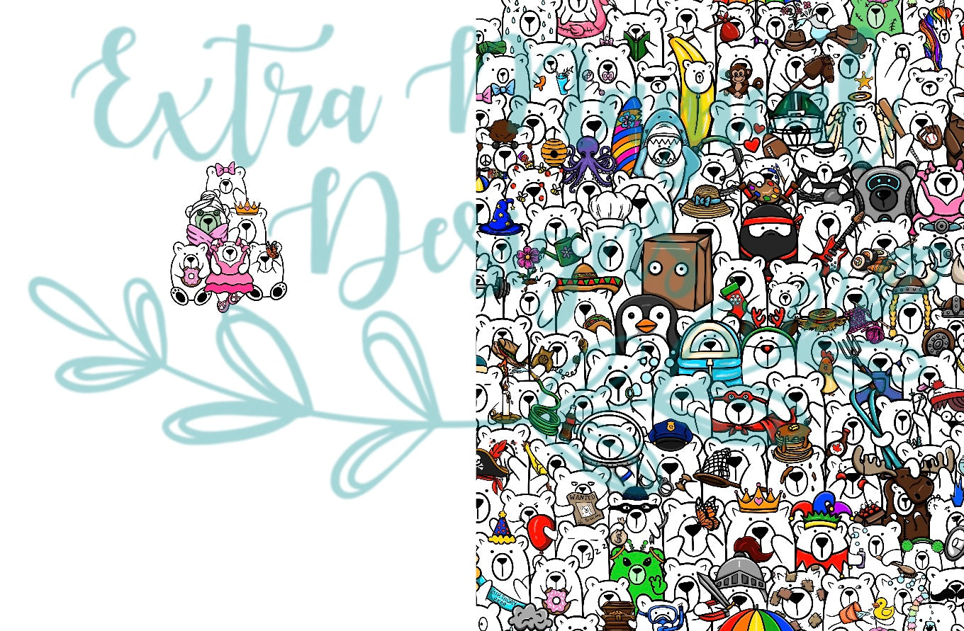 Pre-Order Stack of Bears Print