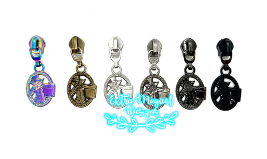 Haunted Hatbox Zipper Pull - #5