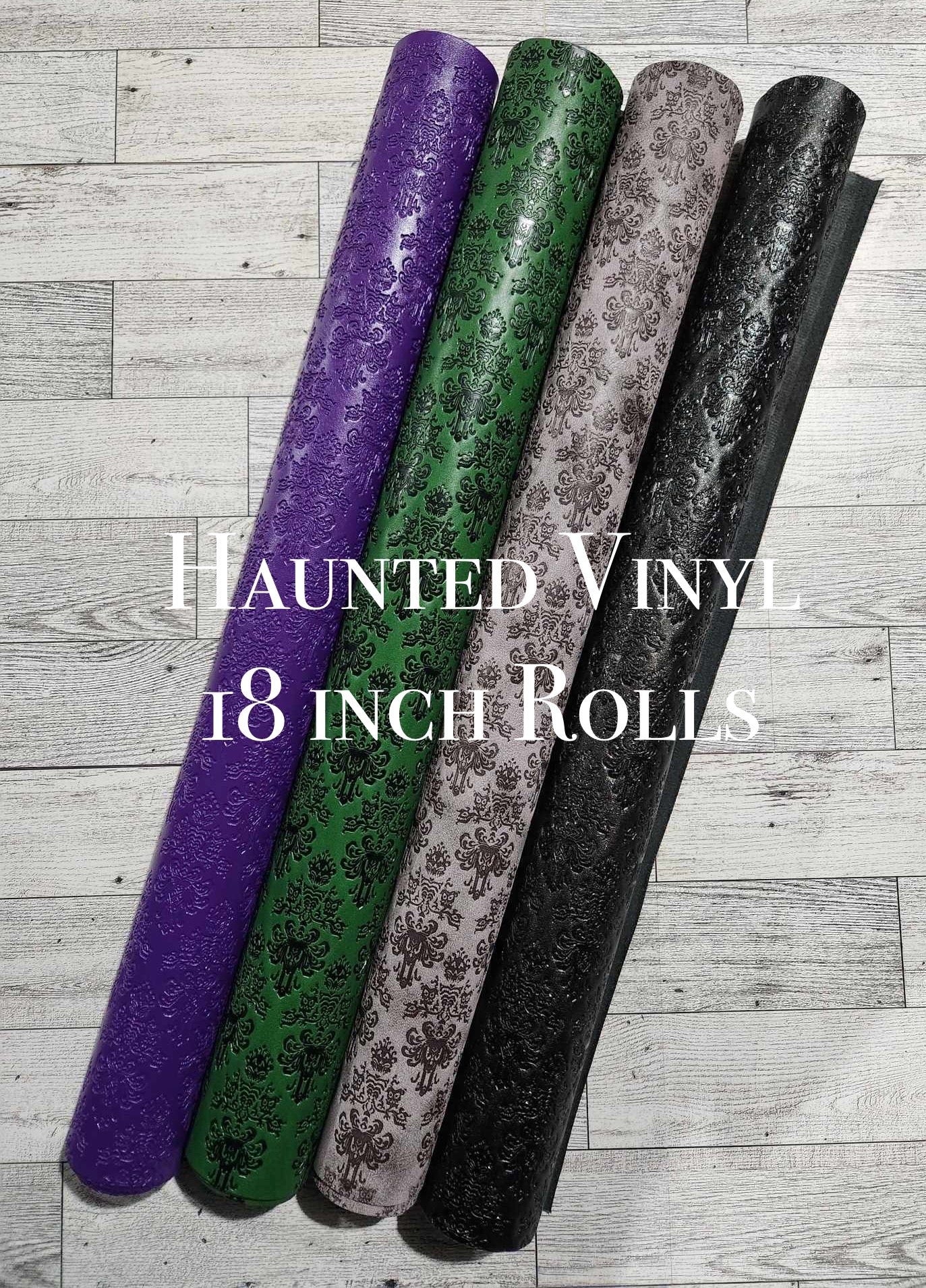 Haunted Embossed Vinyl 18 inch rolls