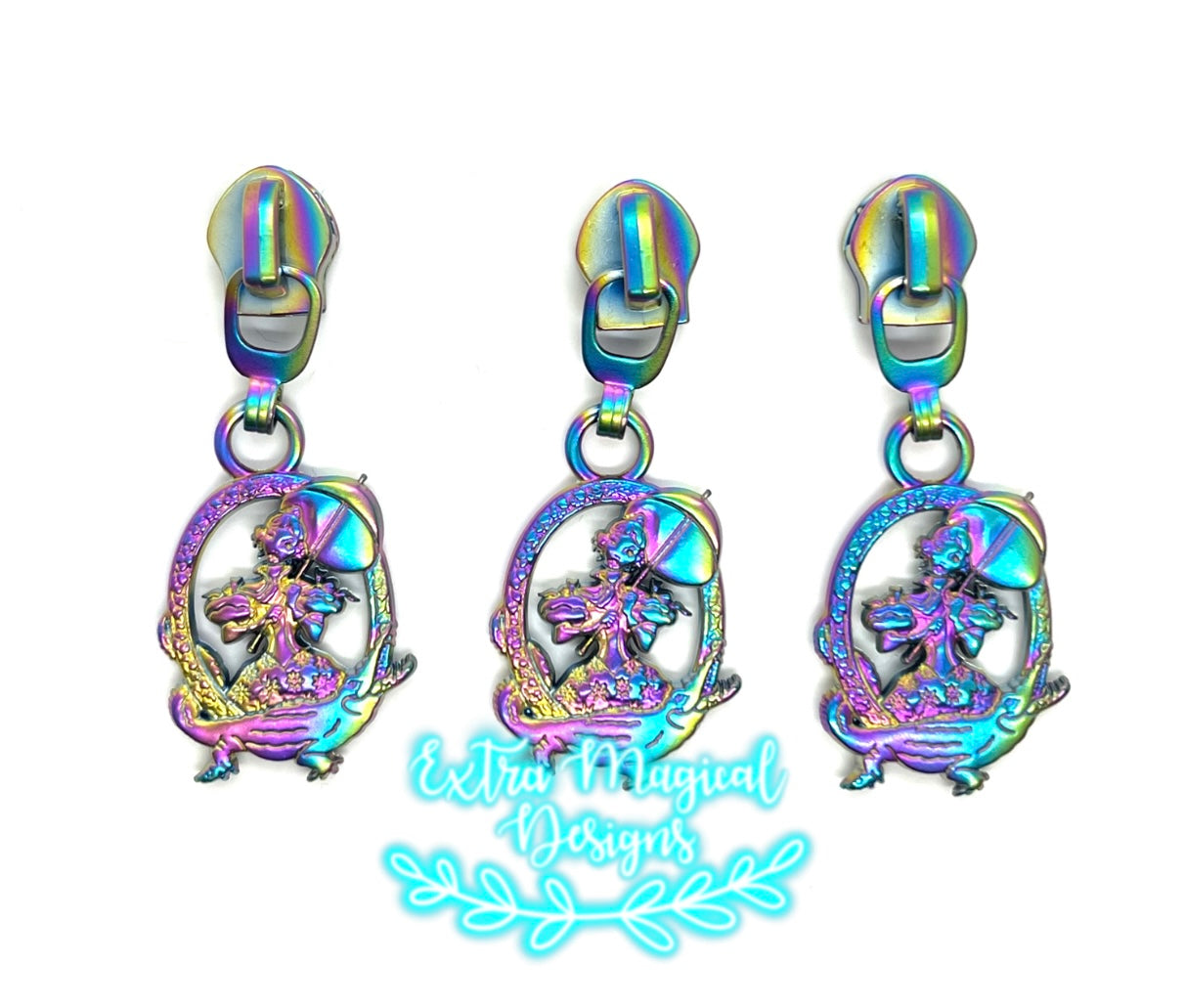 Haunted Stretching Tightrope Walker Zipper Pull - #5