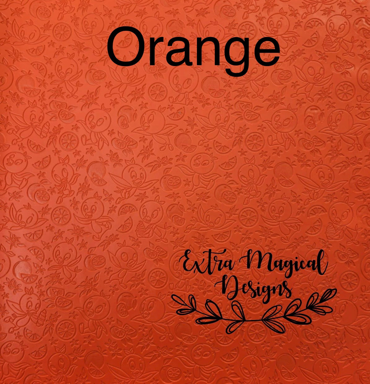 Orange Bird Embossed Vinyl 18 inch Rolls J