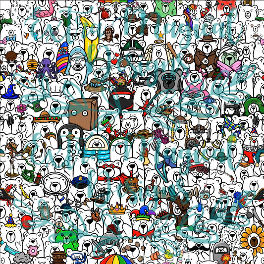 Pre-Order Stack of Bears Print